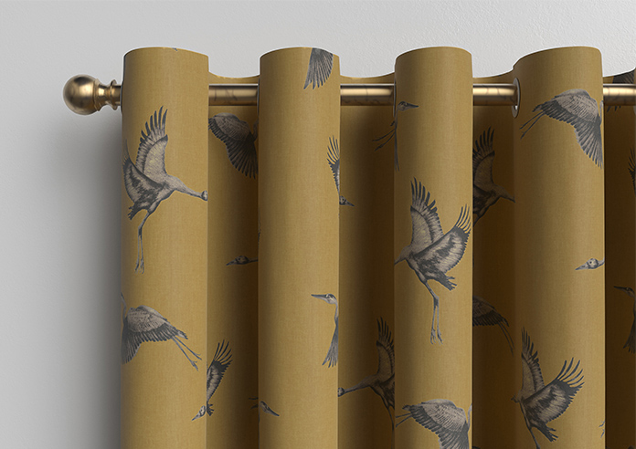 Cranes, Gilt - Made to Measure Curtains - Image 12